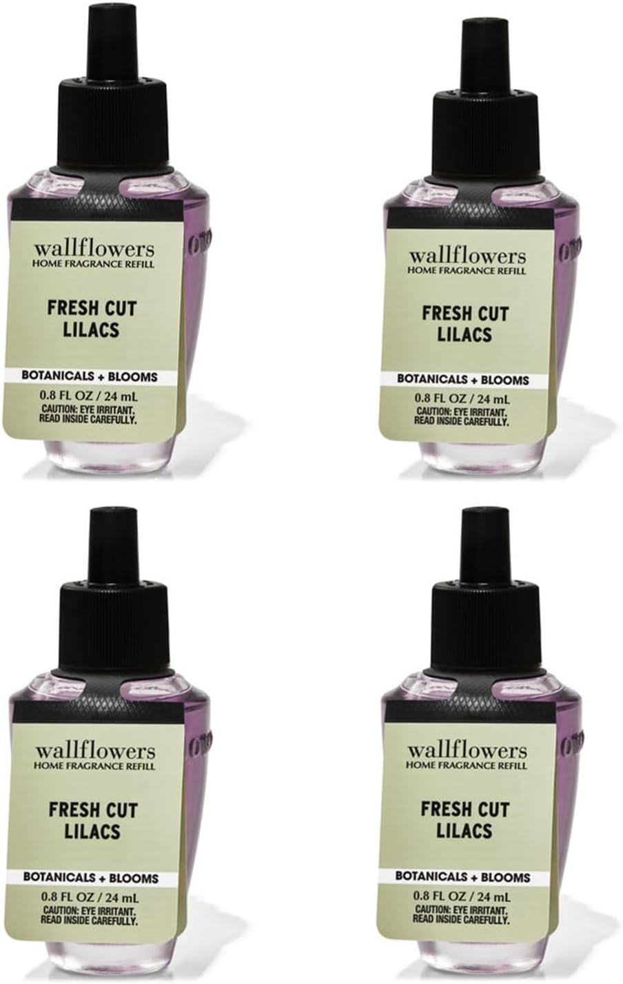 Bath Body Works Wallflowers Home Fragrance Refills 4-Pack Fresh Cut Lilacs