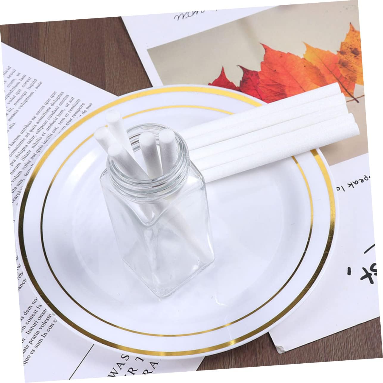 LIFKOME 15pcs Aroma Diffuser Sticks for Home Fragrance