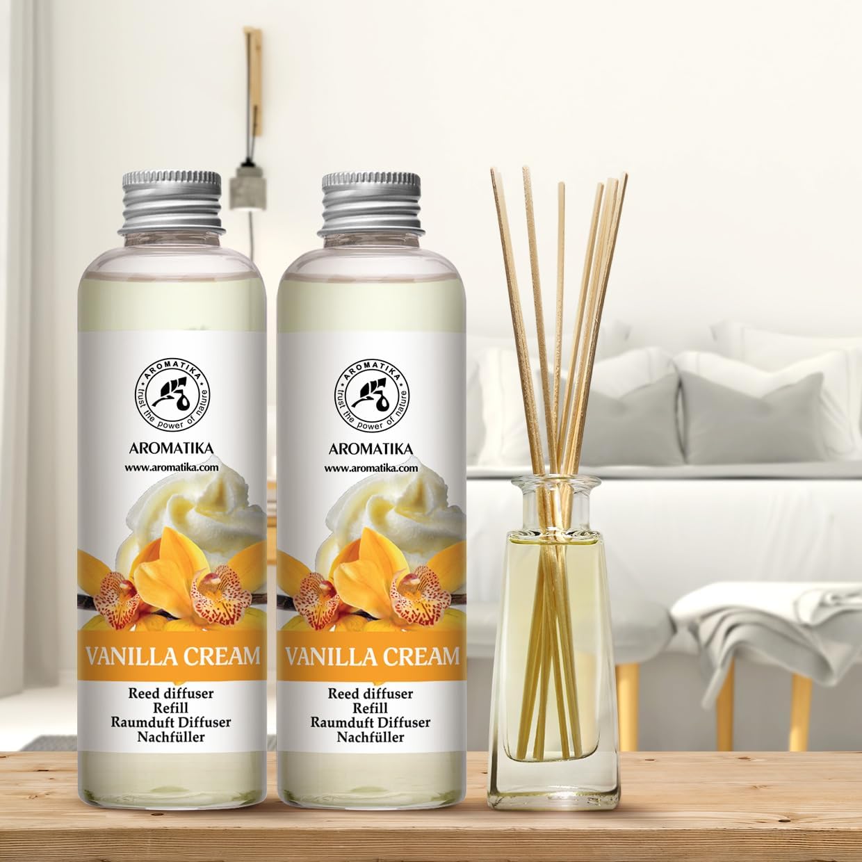 Vanilla Cream Reed Diffuser Refill 2x68 Fl Oz