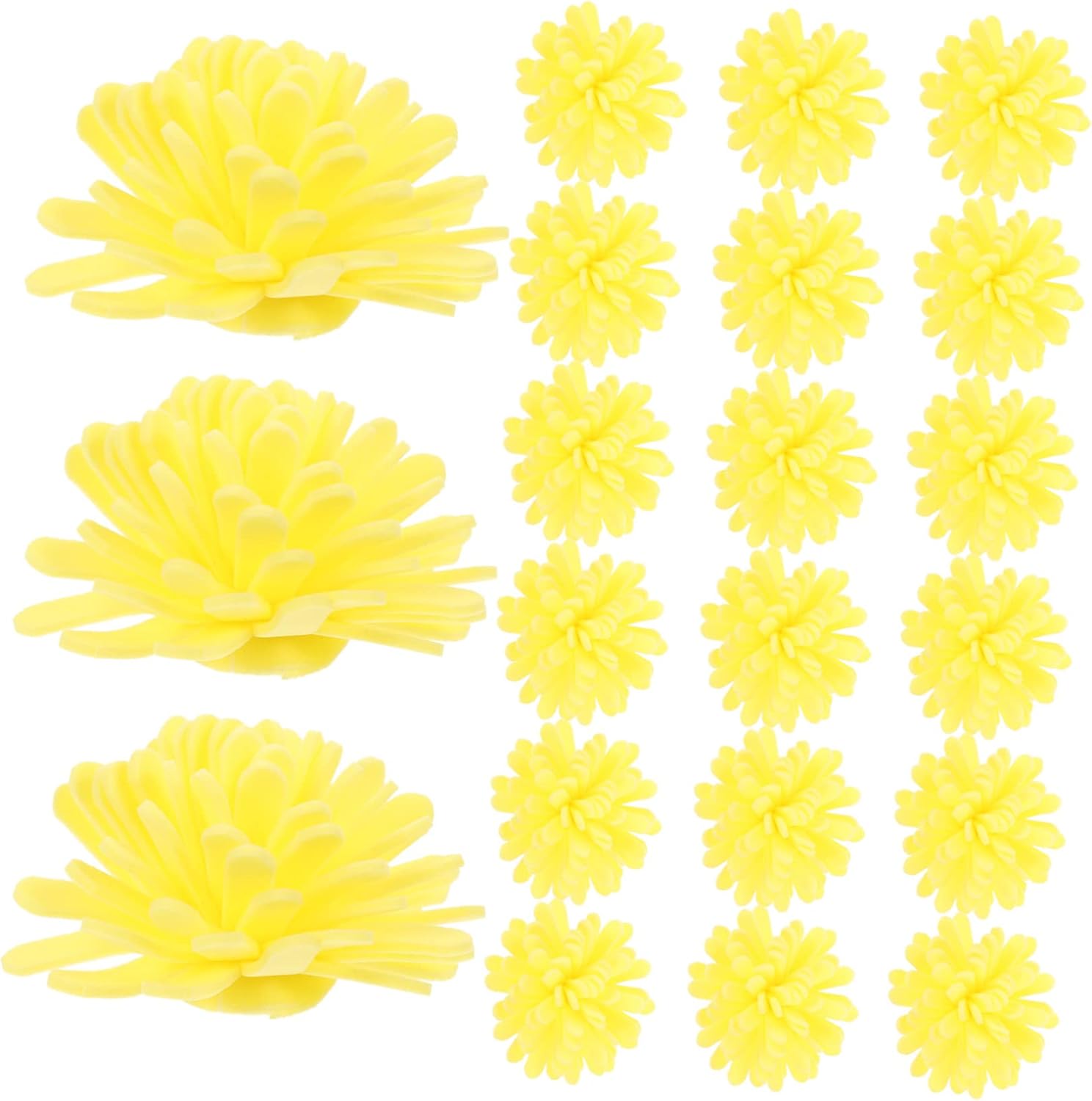 100pcs Simulated Chrysanthemum Essential Oil Diffusers for Home Office and Car
