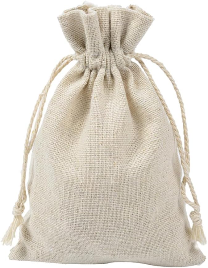 4pcs Reusable Lavender Sachet Bags with Drawstring Storage
