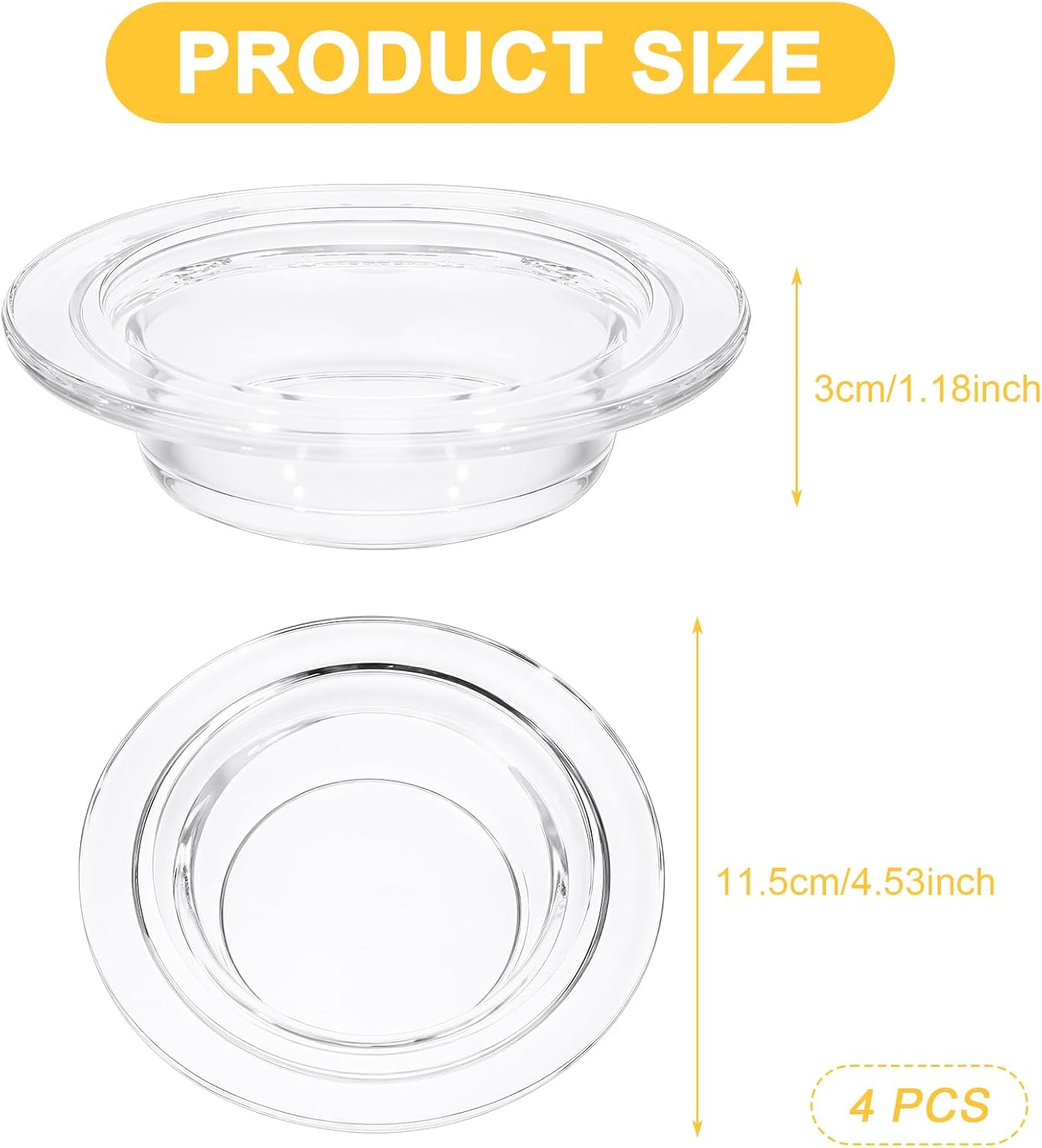4 Pcs Replacement Wax Heating Tray for Aromatherapy Lamp