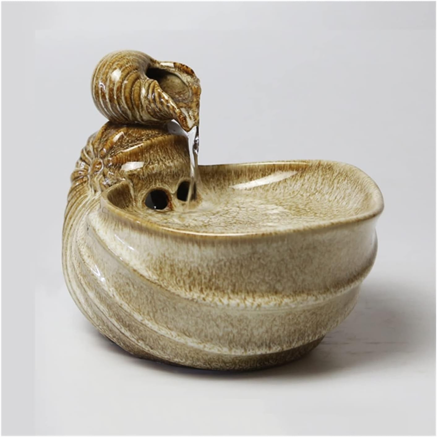 GRFIT Indoor Tabletop Fountain with Conch Design