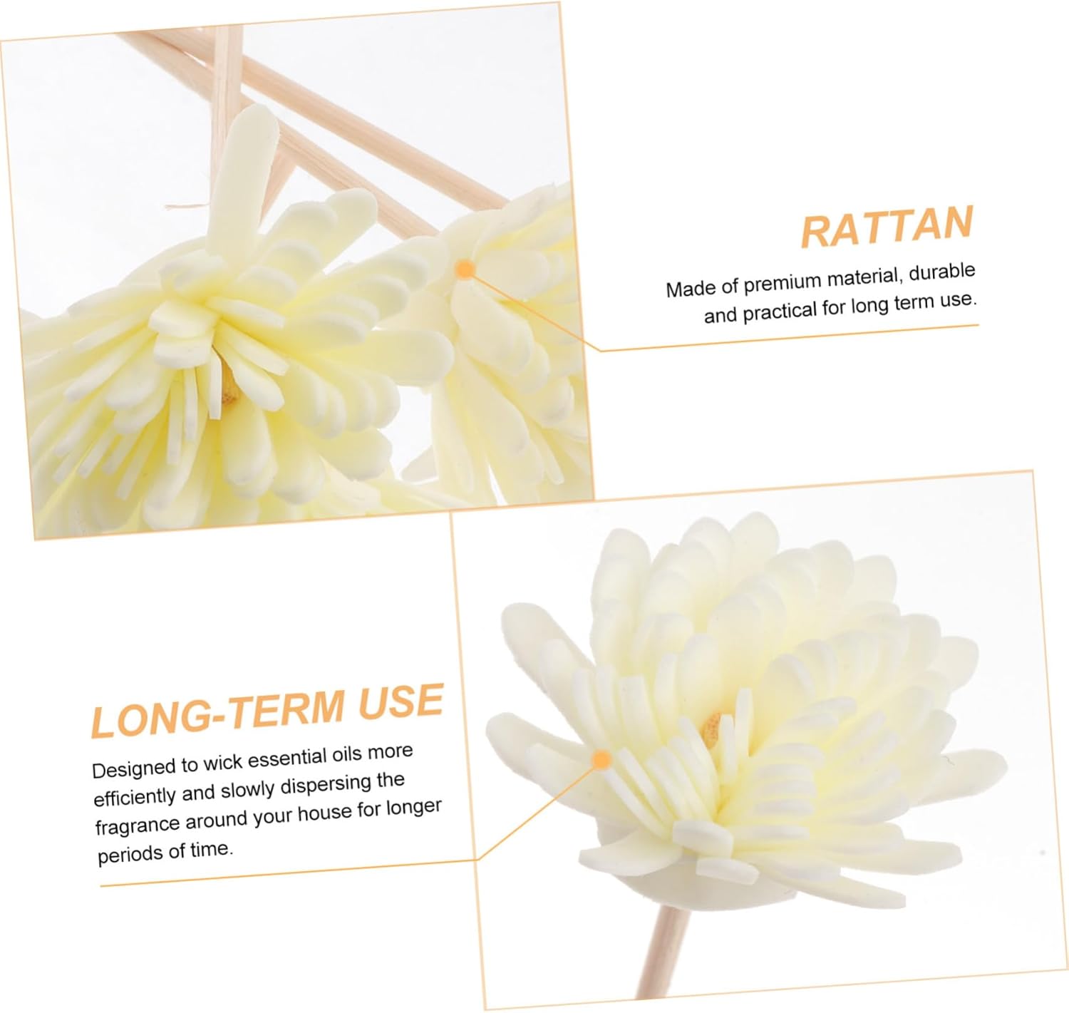 5 Set Chrysanthemum Scented Rattan Sticks for Diffuser