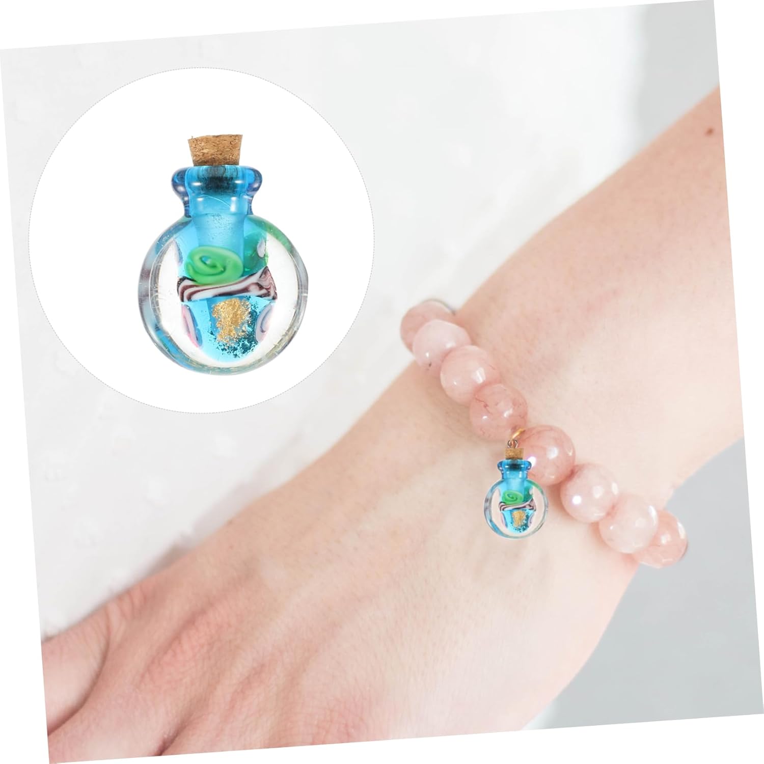 Essential Oil Diffuser Glass Bottle Pendant Necklace