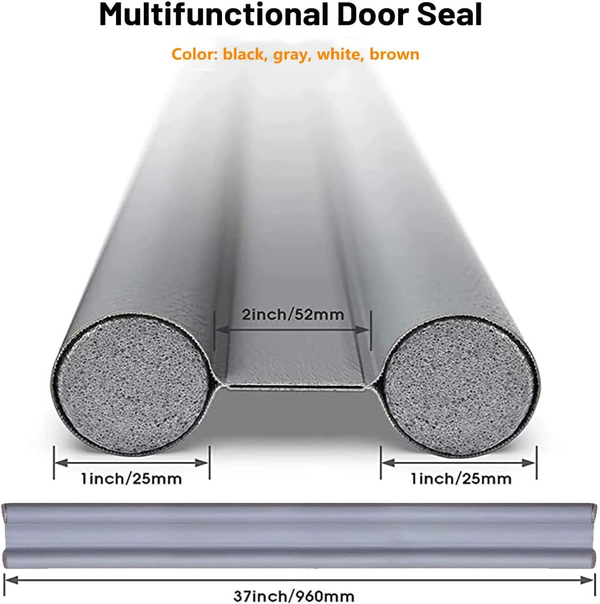 2PCS Door Draft Stopper Thermal Insulation and Dustproof