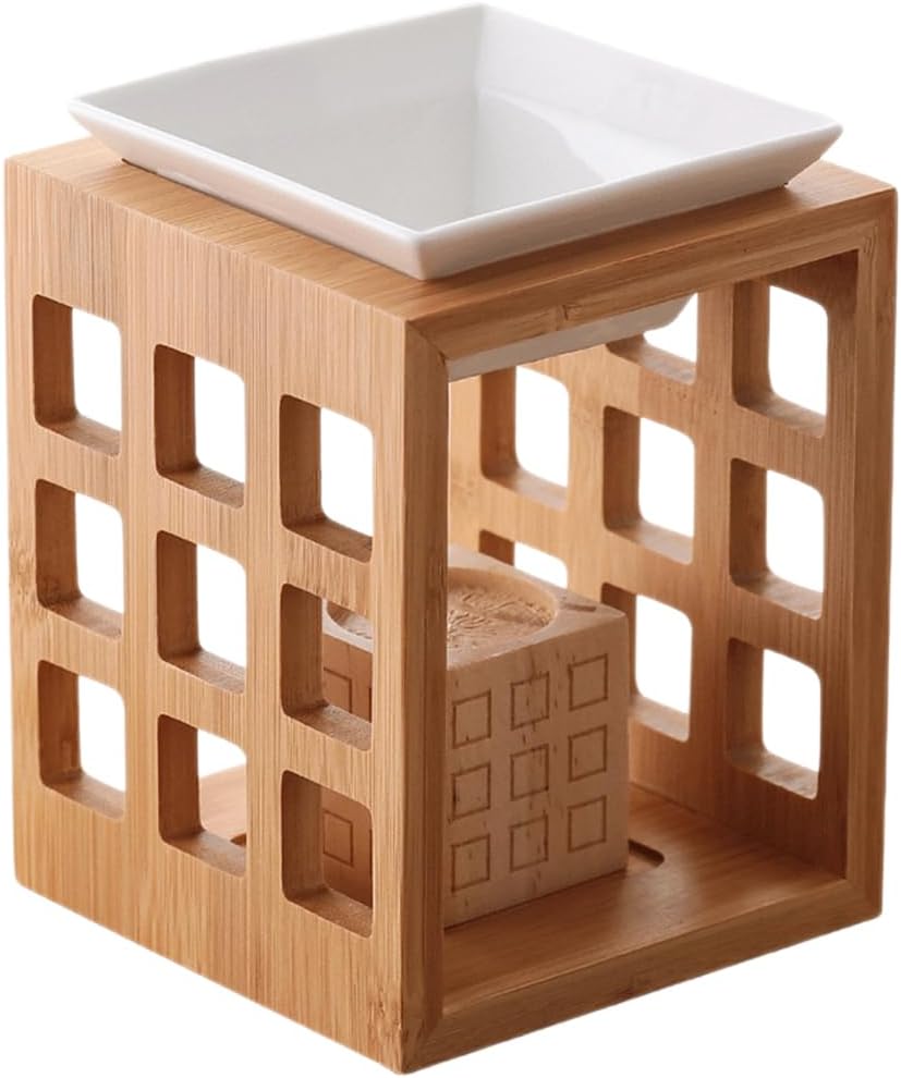 Wooden Essential Oil Burner with Tealight Holder