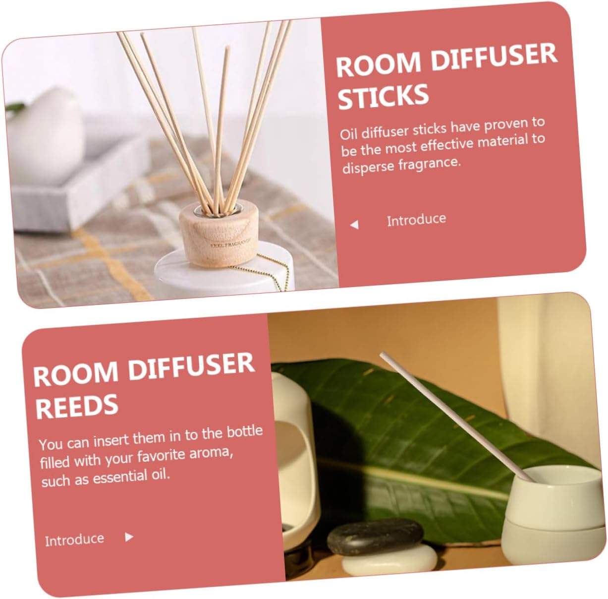 100Pcs Natural Rattan Diffuser Sticks for Aromatherapy