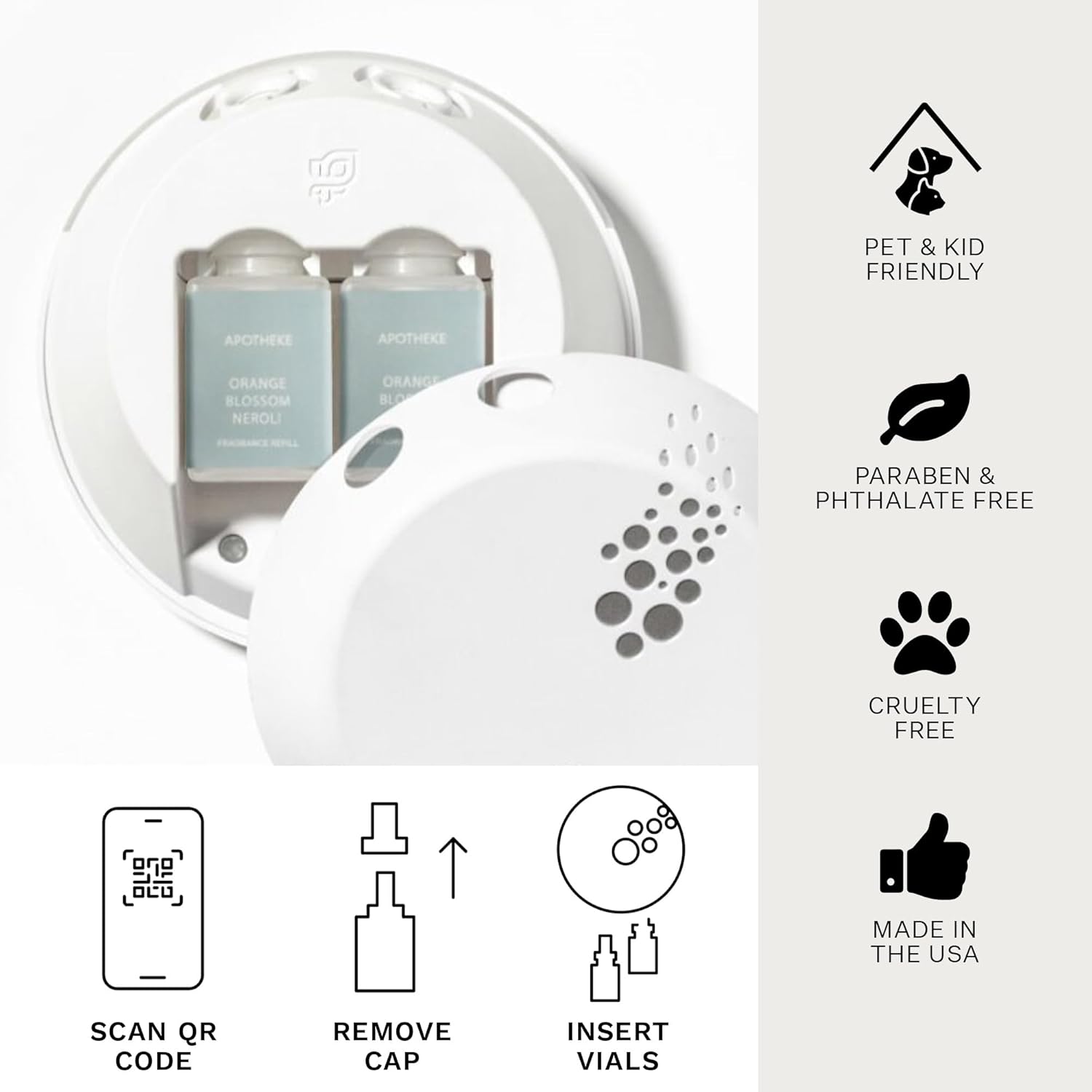APOTHEKE Pura Smart Diffuser Refill - Charcoal