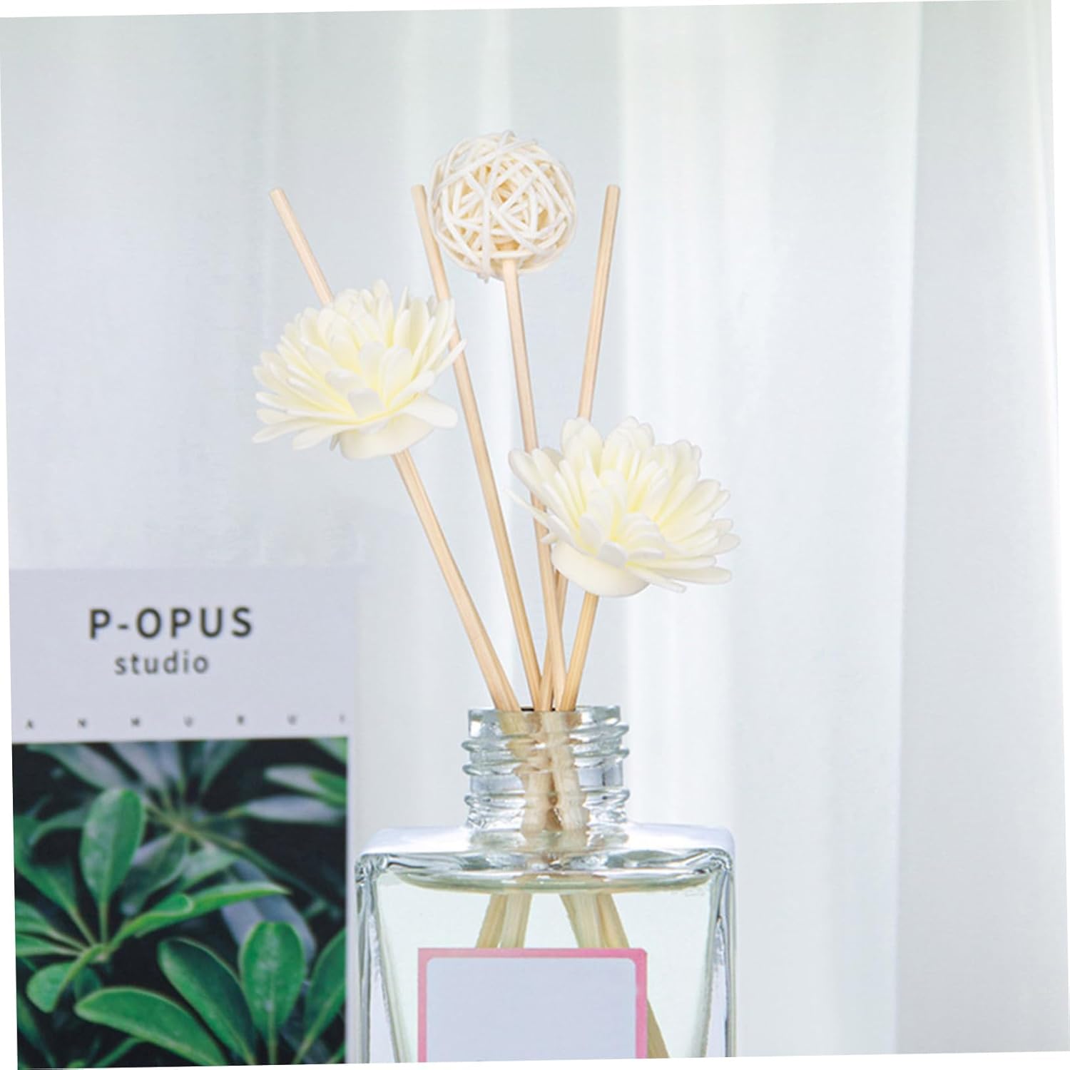 5pcs Chrysanthemum Aroma Diffuser Sticks Natural Rattan
