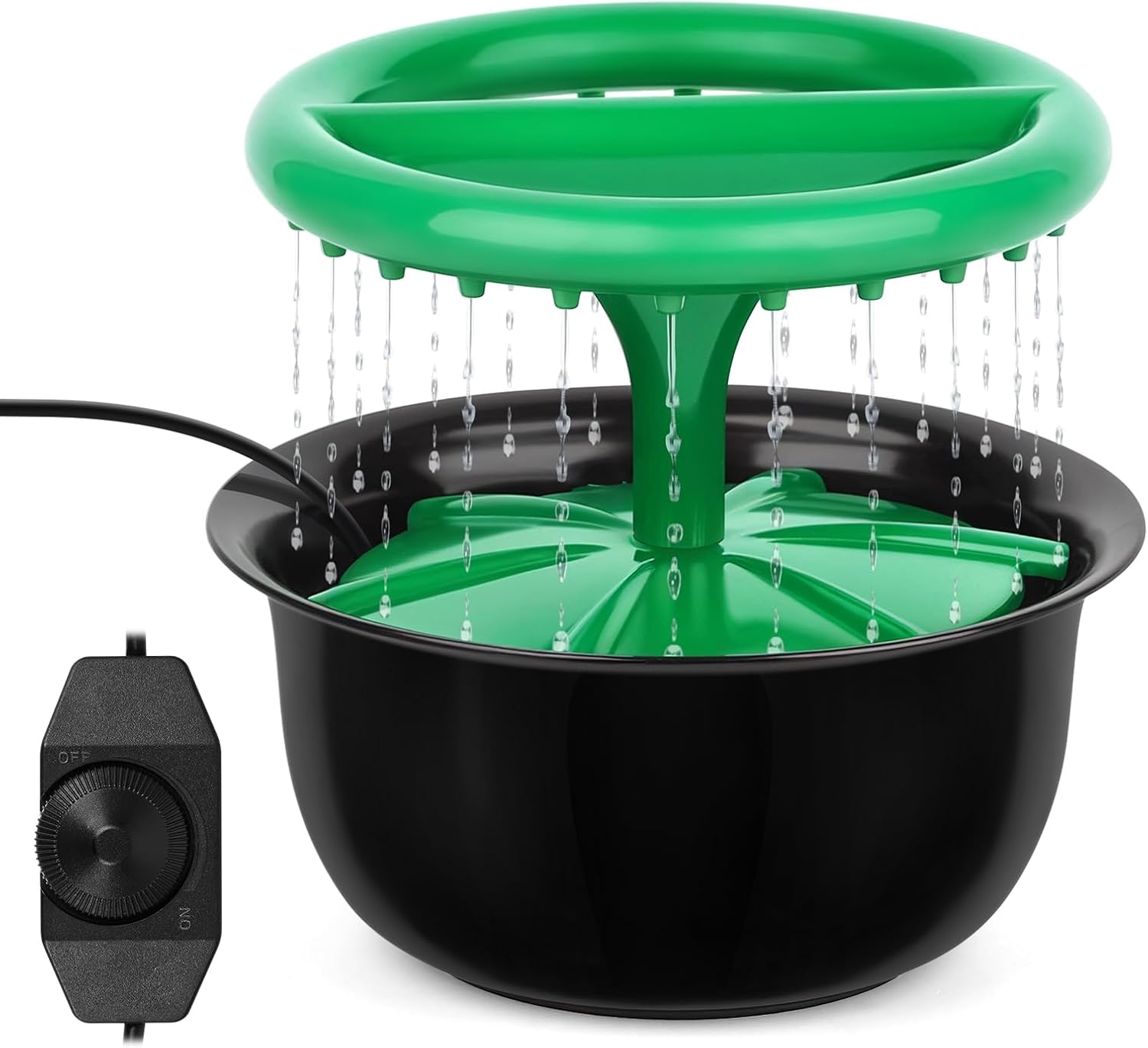 Lohpbat Tabletop Fountain with Rain Sounds