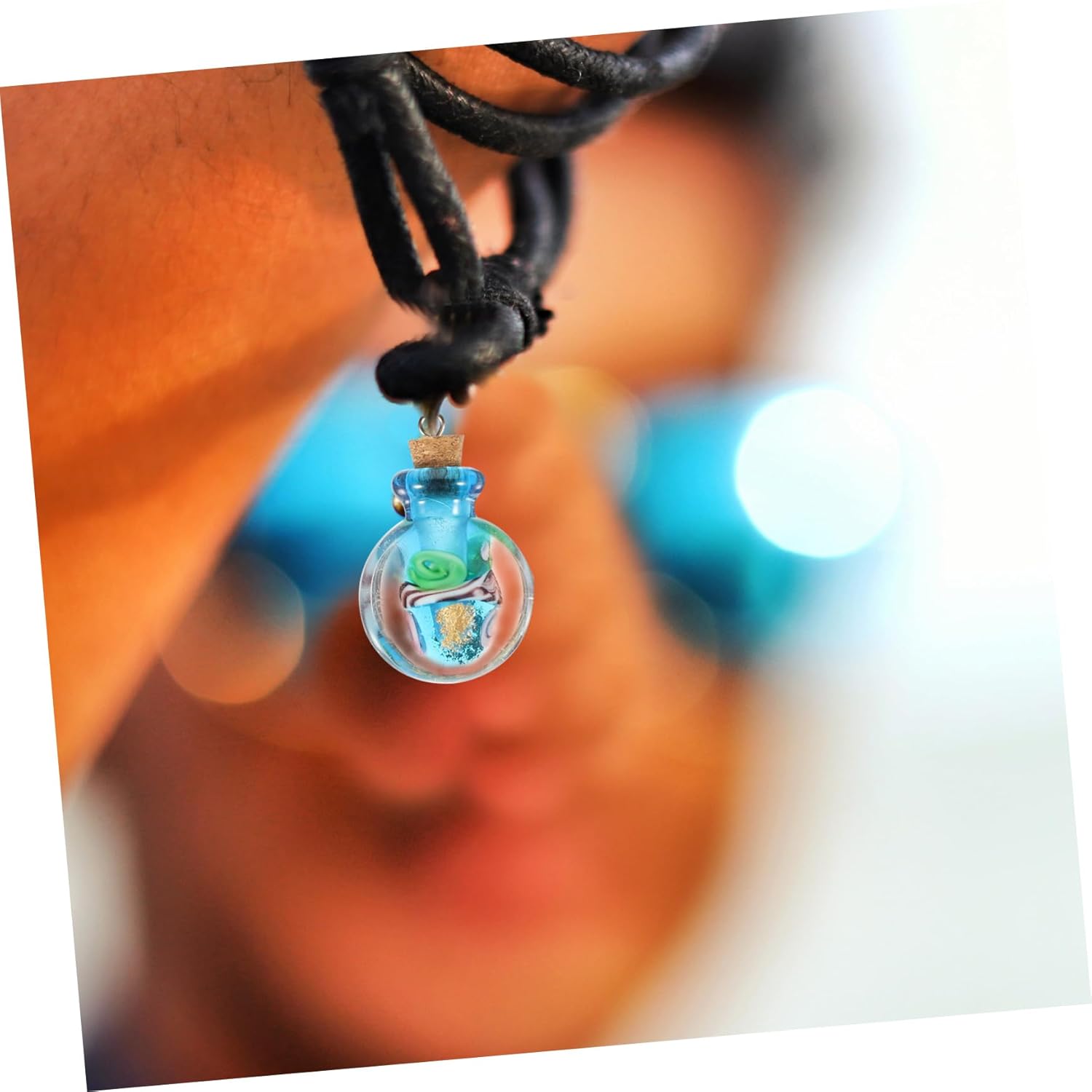 Glass Oil Diffuser Necklace Pendant Essential Oil Jewelry for Women