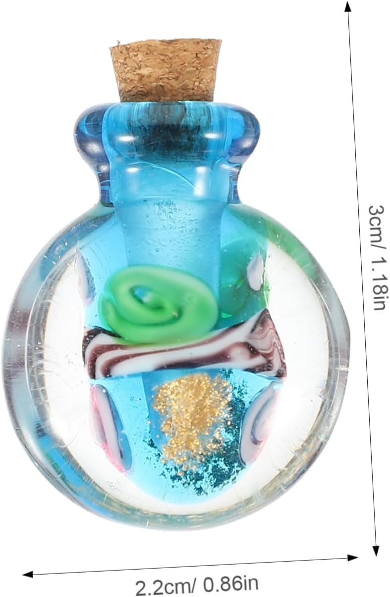 Essential Oil Diffuser Glass Bottle Pendant Necklace