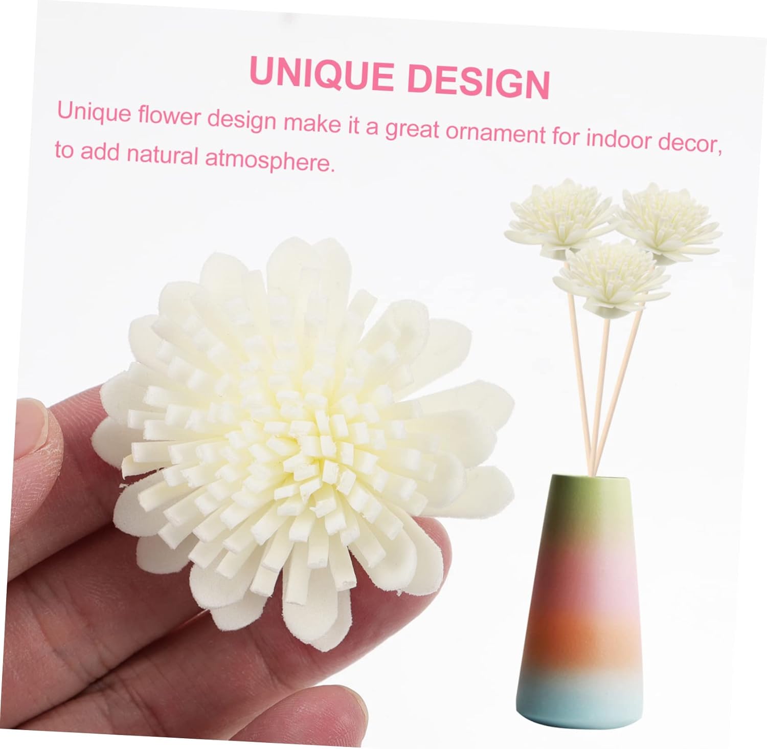 Cabilock 100pcs Diffuser Reeds Chrysanthemum Aroma Accessories