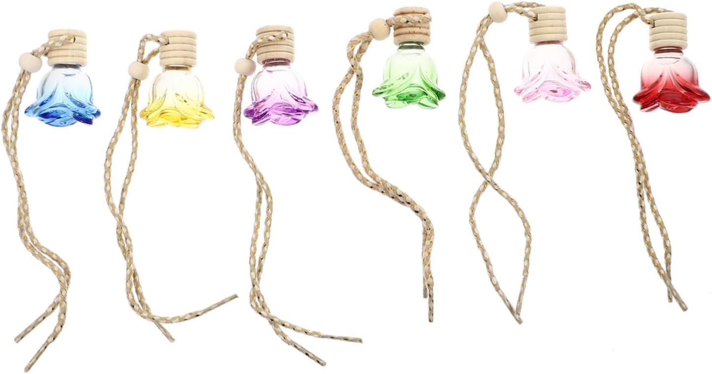 CHILDWEET 6pcs Car Aromatherapy Bottle Pendant