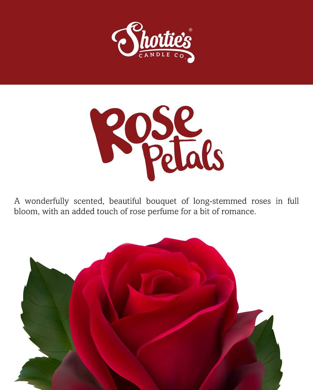 Shorties Candle Company Rose Petals Wax Melts - 3 Oz Bar