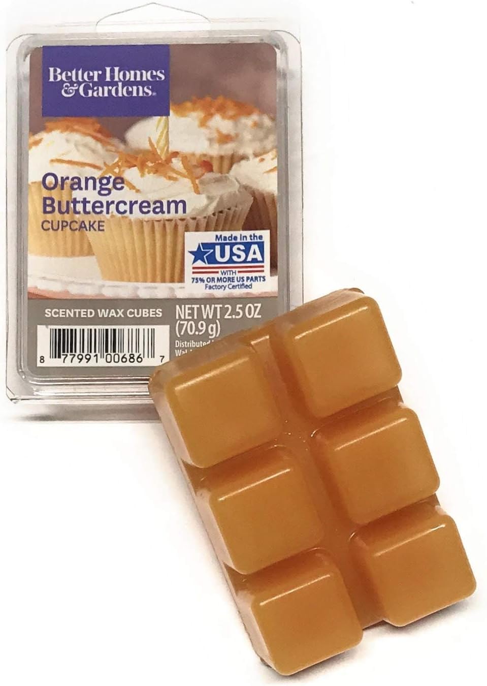 NITRO Better Homes and Gardens Orange Buttercream Cupcake Scented Wax Cubes