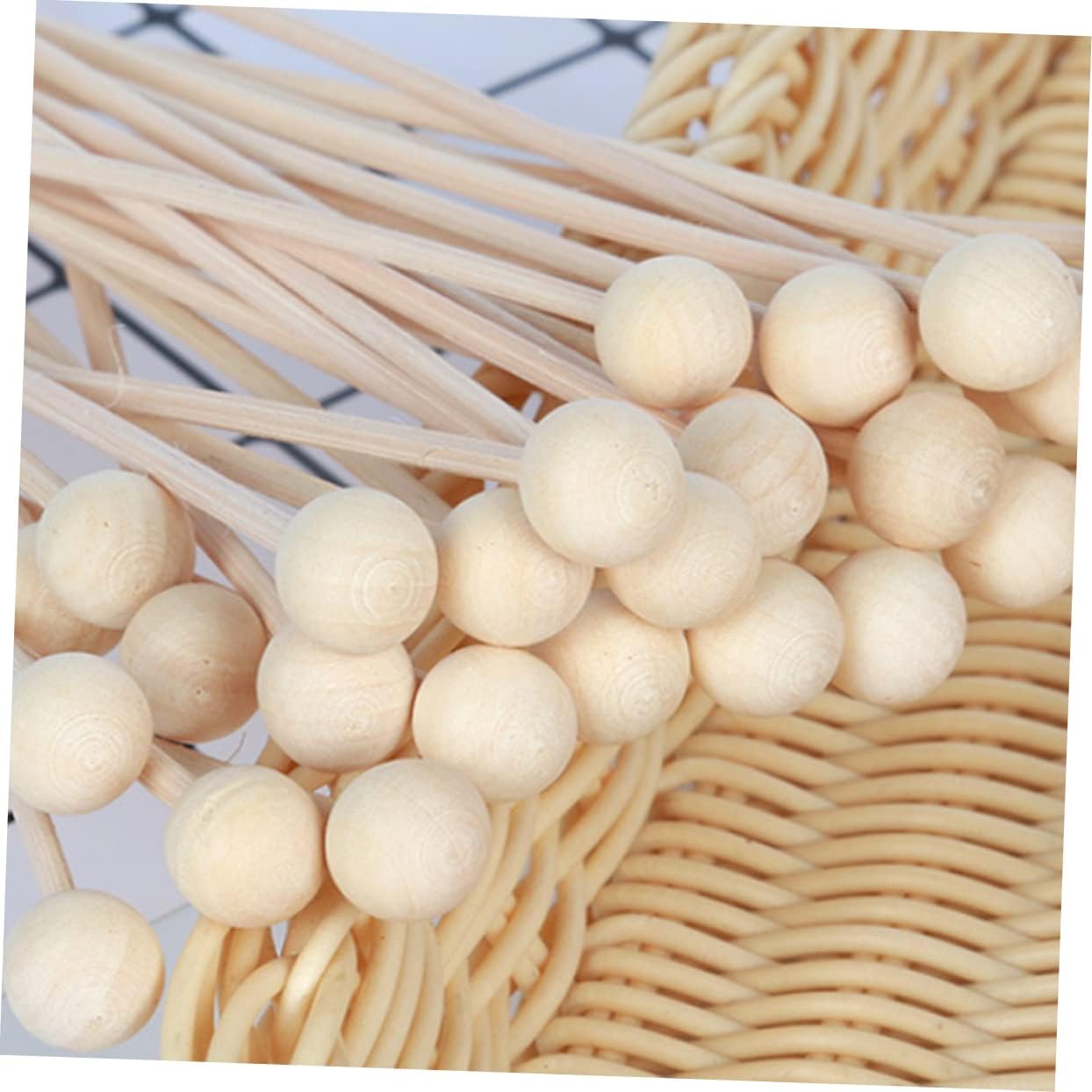 VOSAREA 10pcs Natural Rattan Oil Diffuser Sticks for Home Fragrance