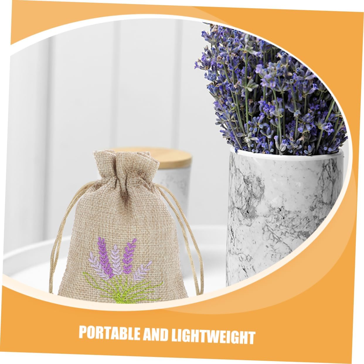HOOTNEE 20pcs Cotton Drawstring Sachet Bags for Home Fragrance