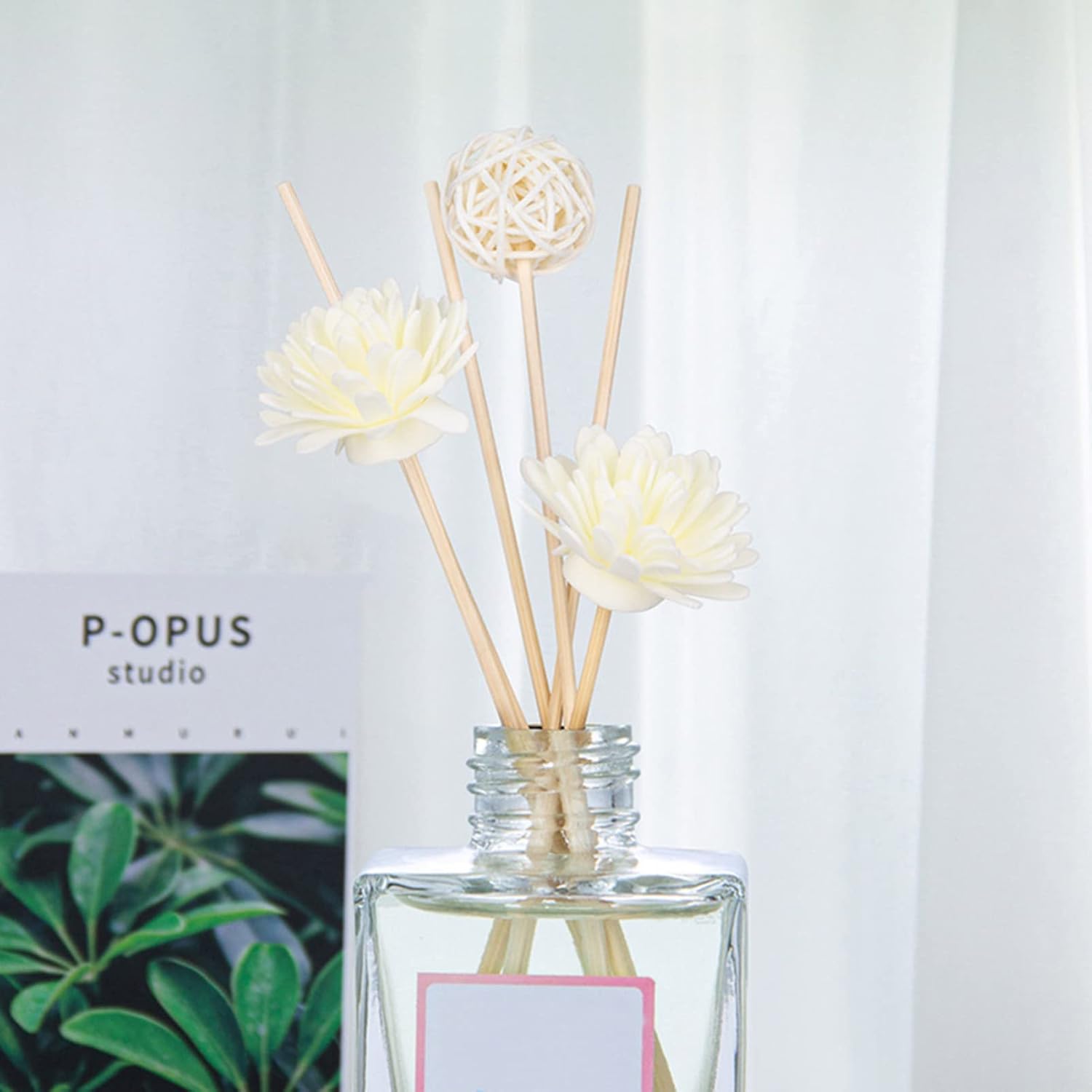 COHEALI 5 Pack Chrysanthemum Diffuser Sticks