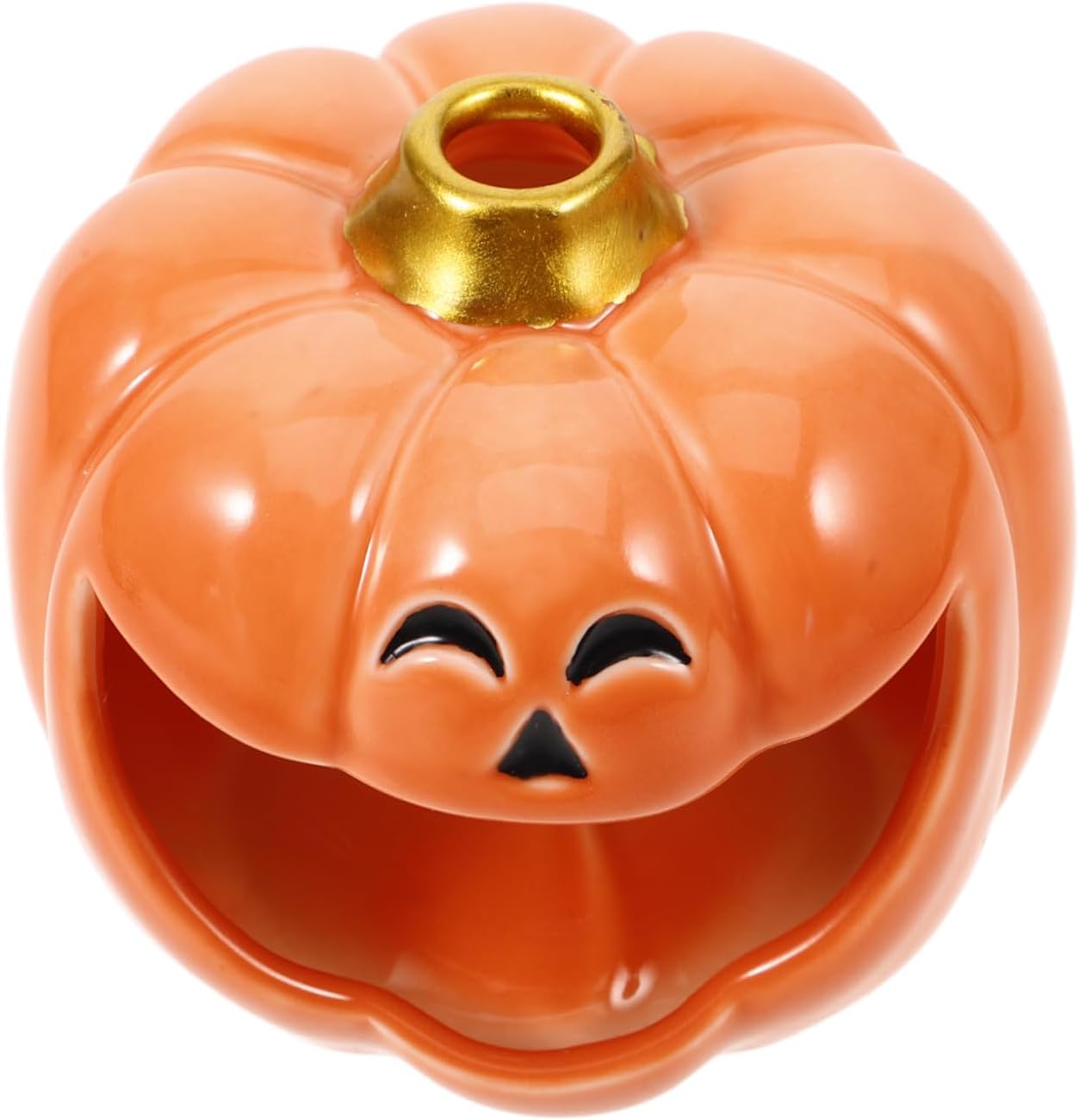 Zerodeko Halloween Pumpkin Incense Stick Holder Ceramic Burner