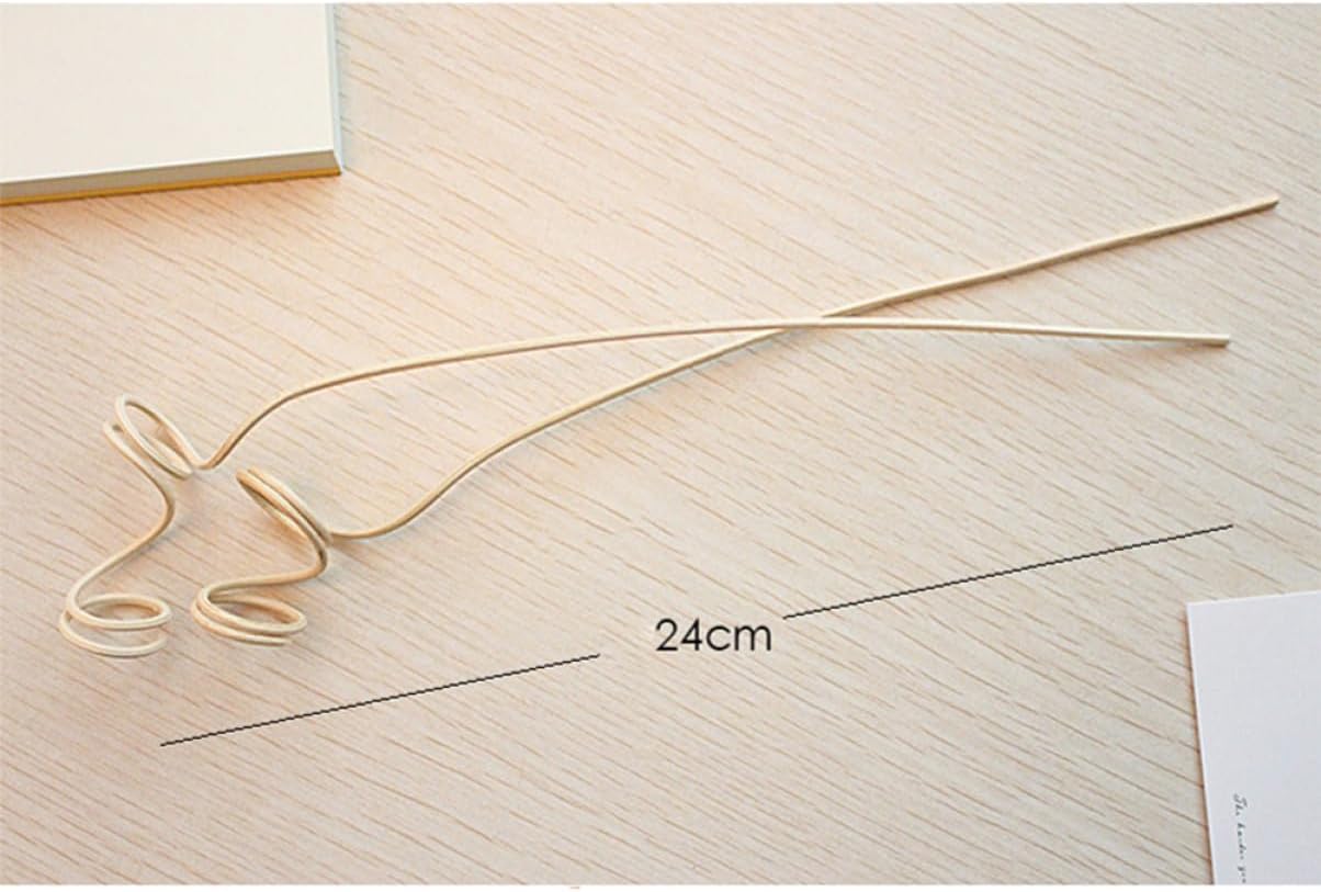 PRETYZOOM 20PCS Wavy Rattan Aroma Diffuser Sticks