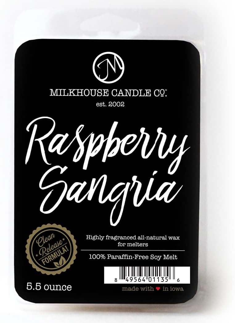Milkhouse Candle Company Raspberry Sangria Soy Wax Melts 55 Ounce