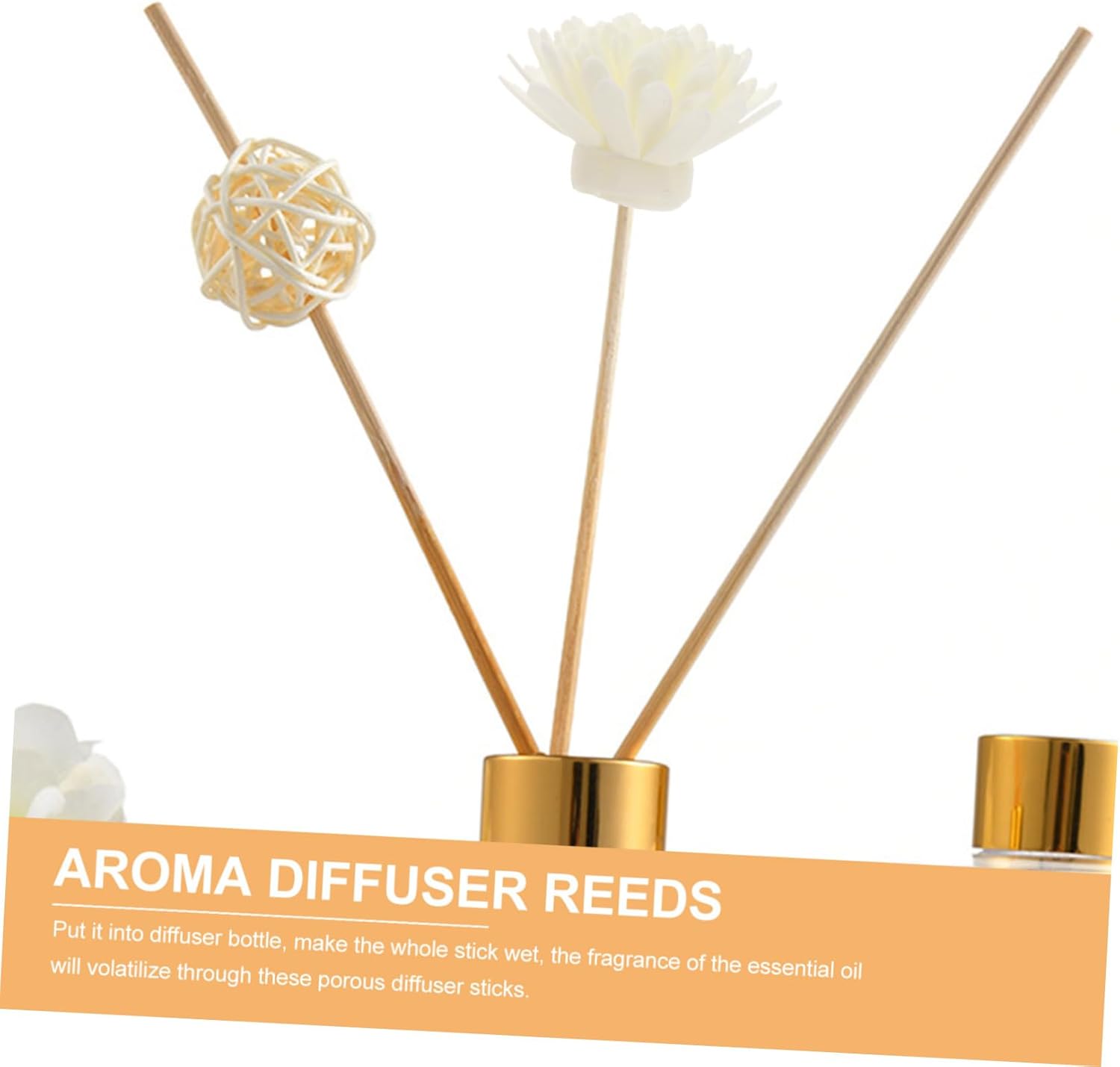 Mobestech 5set Rattan Diffuser Sticks for Home Fragrance
