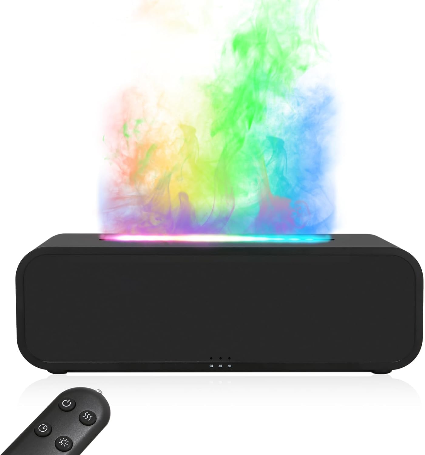 Music Sync Rainbow Flame Aromatherapy Diffuser with Remote Control