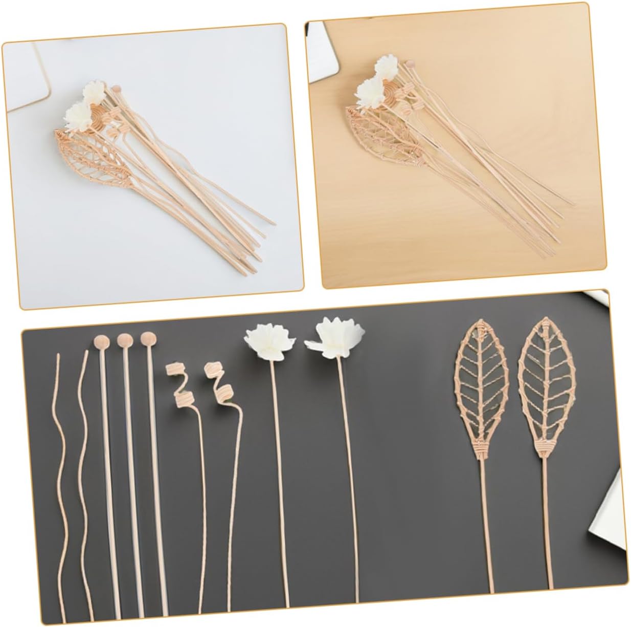 24Pcs Rattan Diffuser Sticks for Home Fragrance