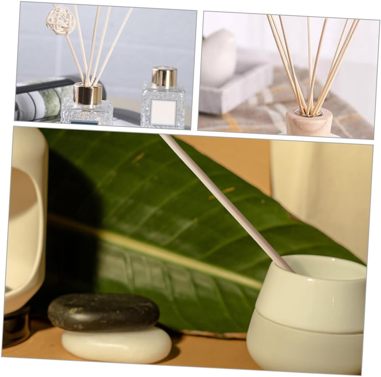 200Pcs Rattan Aroma Diffuser Sticks for Home and Office