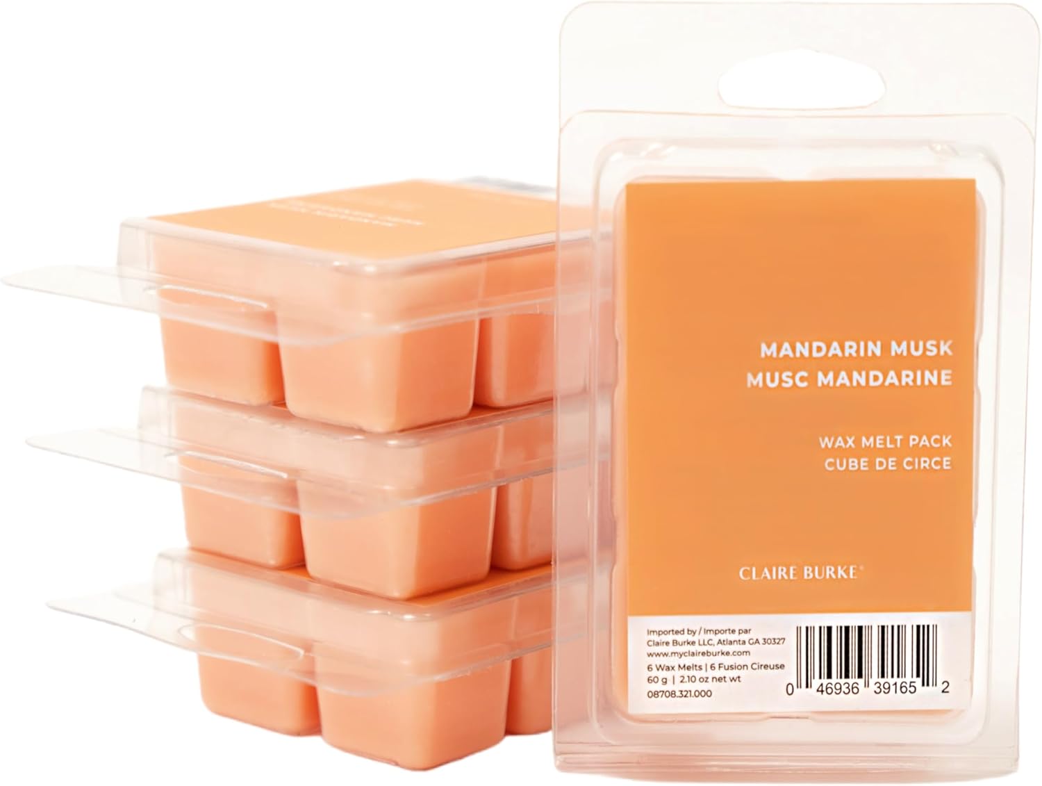 Claire Burke Mandarin Musk Wax Melts Pack of 4