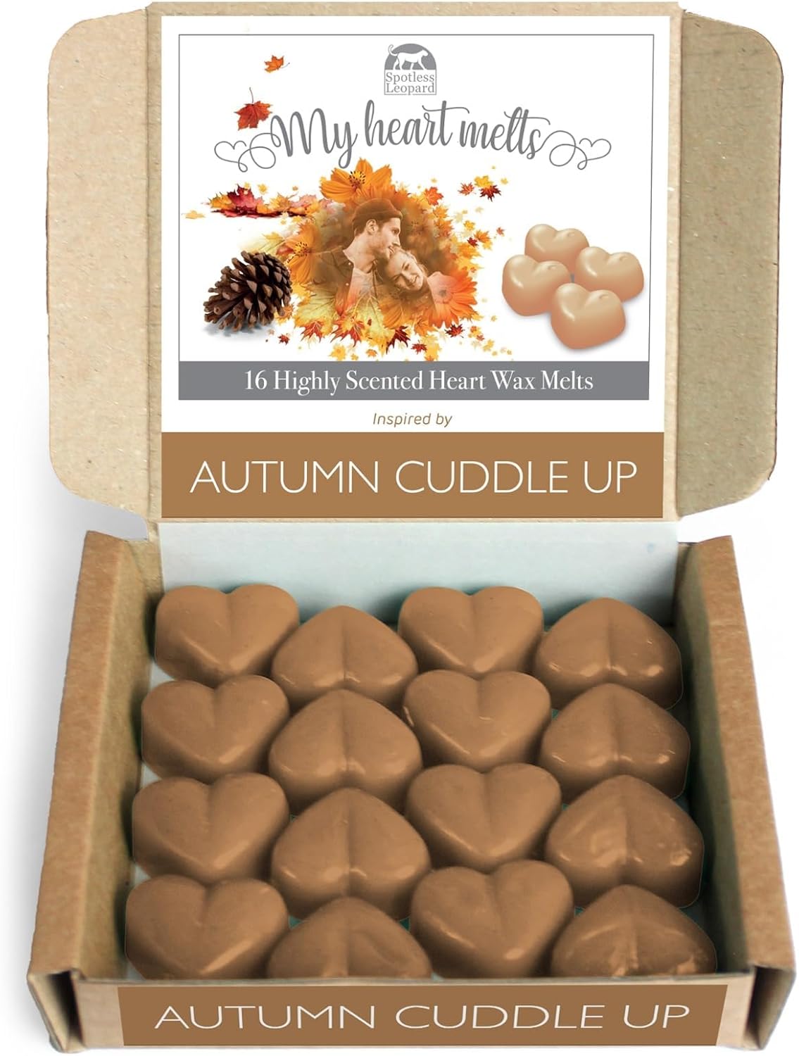 Autumn Cuddle Up Wax Melts - 16 Heart Shaped