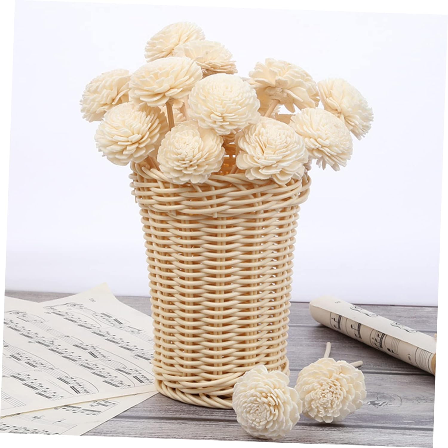 Unomor Scent Diffuser Sticks 3pcs Dried Flowers Home Decor