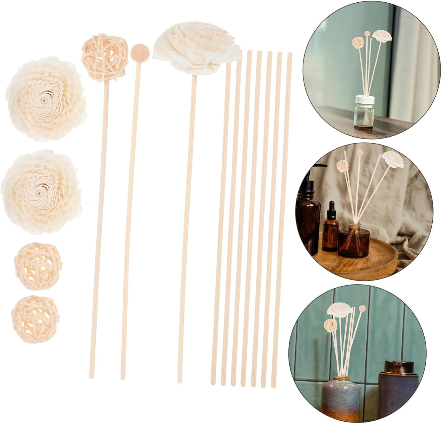 Mobestech Aroma Diffuser Sticks Set for Home and Office Fragrance