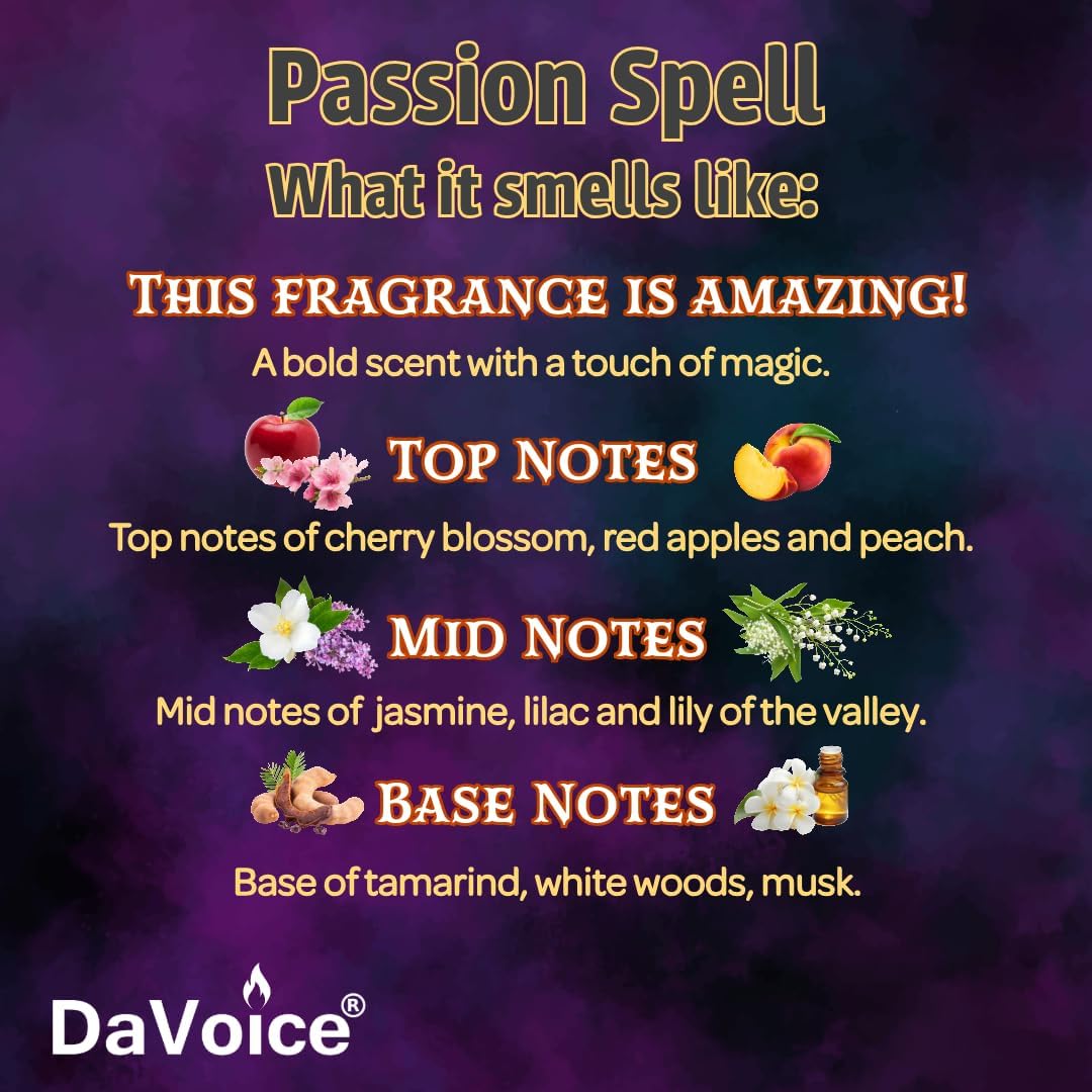 DaVoice Passion Spell Wax Melts - Romantic Floral Fruity Scent