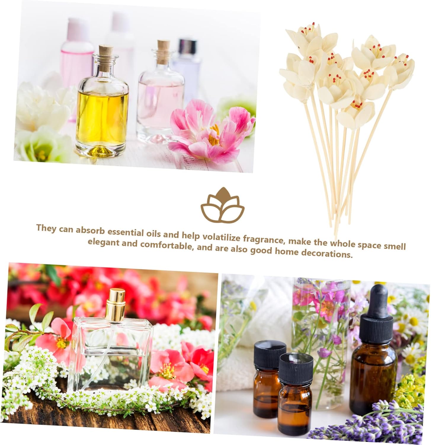 10Pcs Scented Diffuser Sticks for Home Fragrance