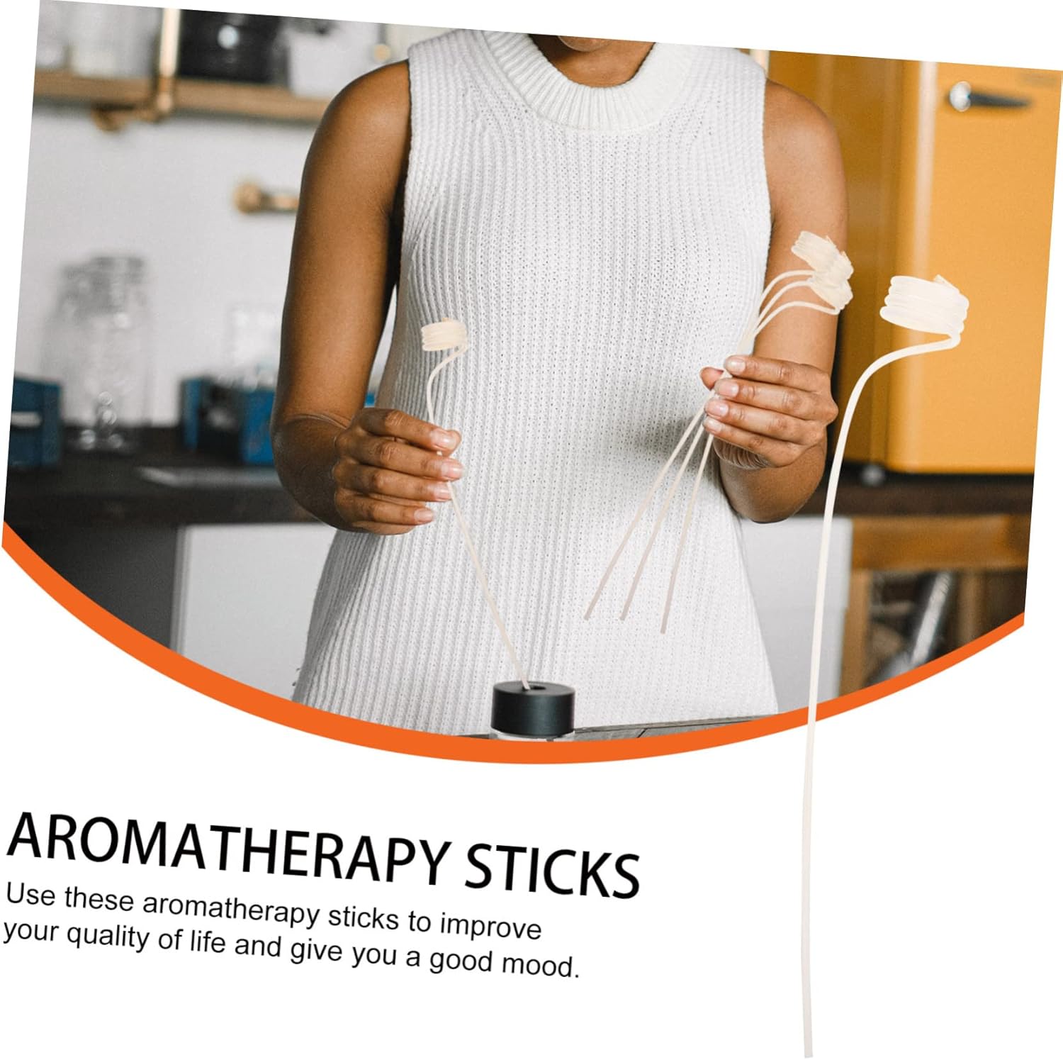 Luxshiny 20Pcs Rattan Aroma Diffuser Sticks for Home Fragrance