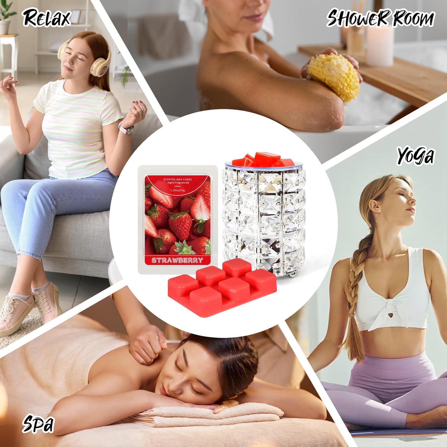 STRN Soy Wax Melts 4 Pack Strawberry Scented