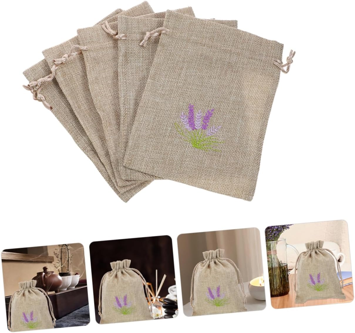 5pcs Bulk Empty Scent Sachet Bags for Dried Flowers and Storage
