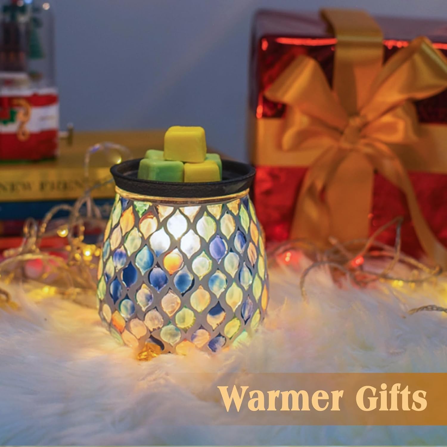 Electric Wax Melt Warmer with Mosaic Glass Design