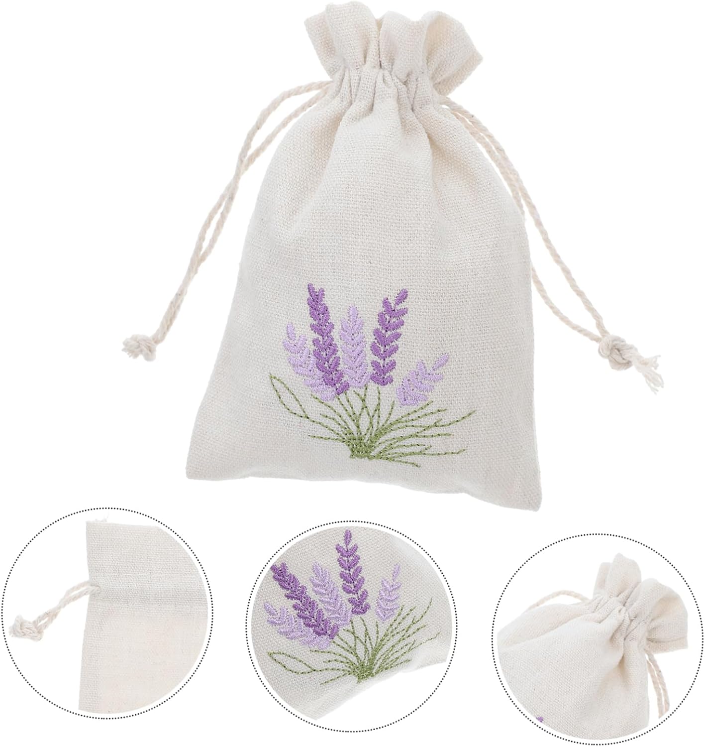 CHILDWEET 10Pcs Lavender Sachet Bags with Drawstring Closure
