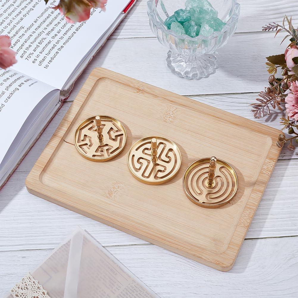 WEBEEDY 3 Style Incense Press Molds Brass Set