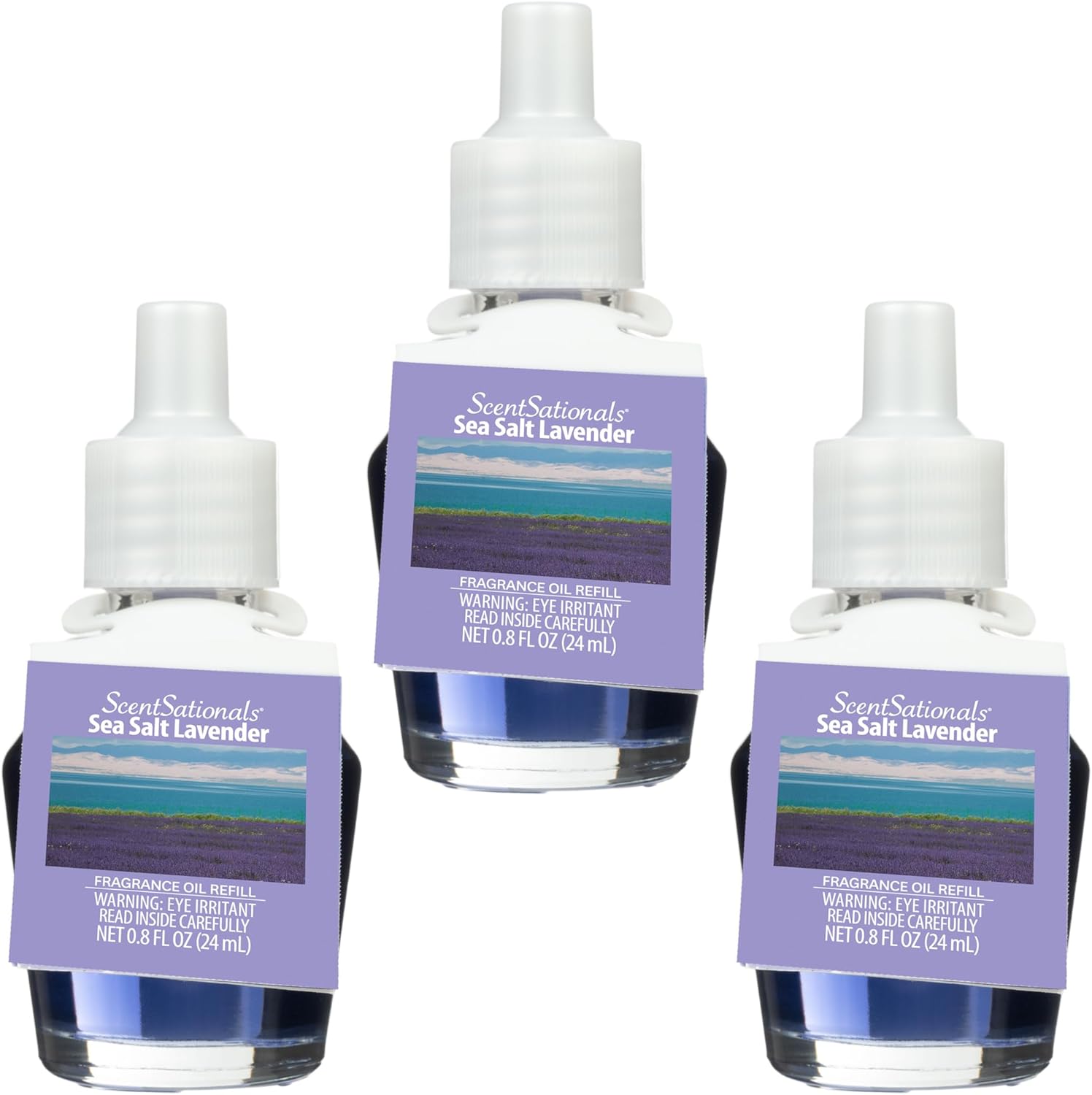Scentsationals Fragrance Oil Refill 3-Pack - Sea Salt Lavender