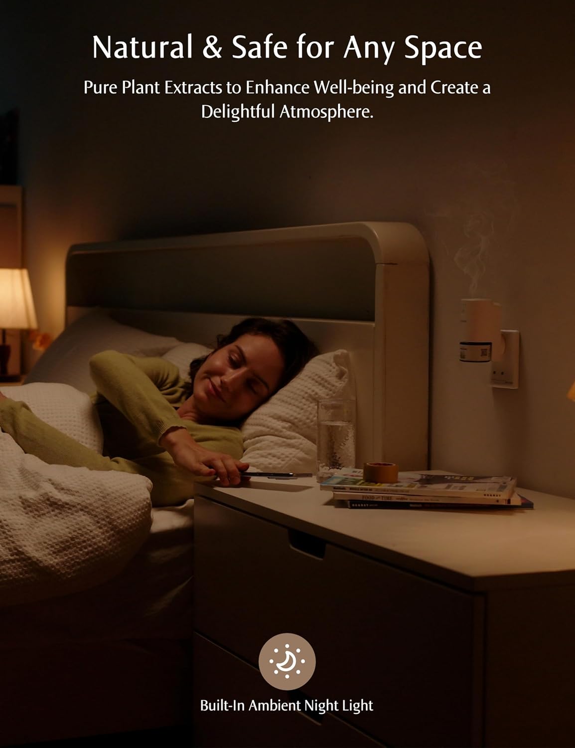 SenseFlow SF101S Smart Wi-Fi Waterless Diffuser with Minted Rosewood