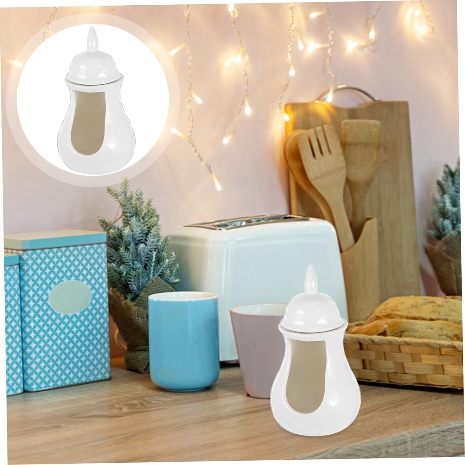 PRETYZOOM Ceramic Candle Holder Oil Warmer