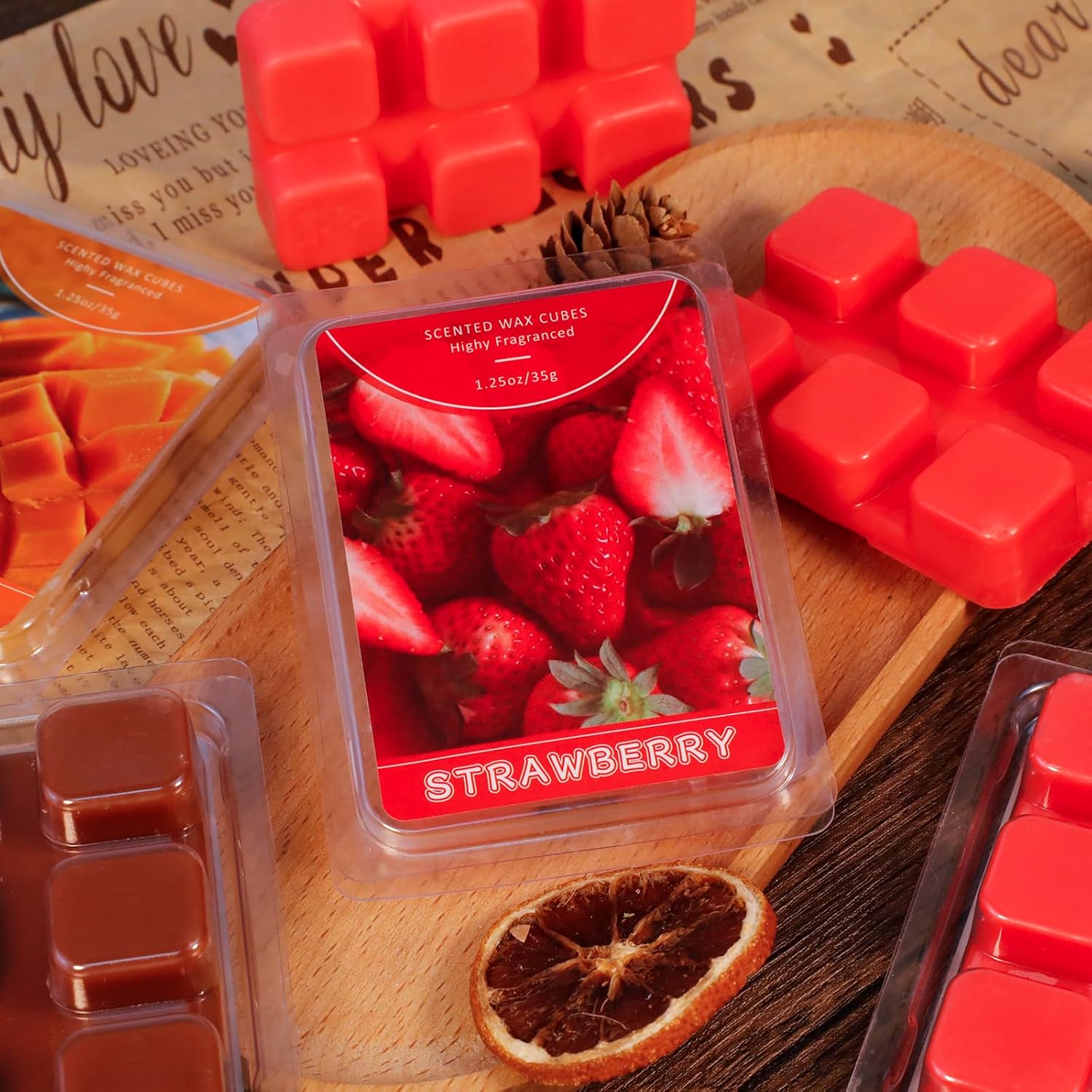 STRN Soy Wax Melts 4 Pack Strawberry Scented