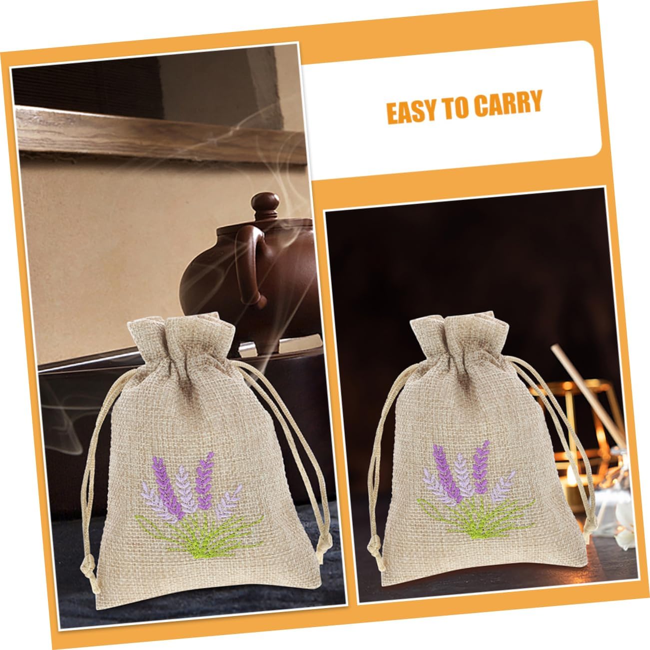 PRETYZOOM 20pcs Cotton Sachet Bags with Drawstring for Aromatherapy and Home Fragrance