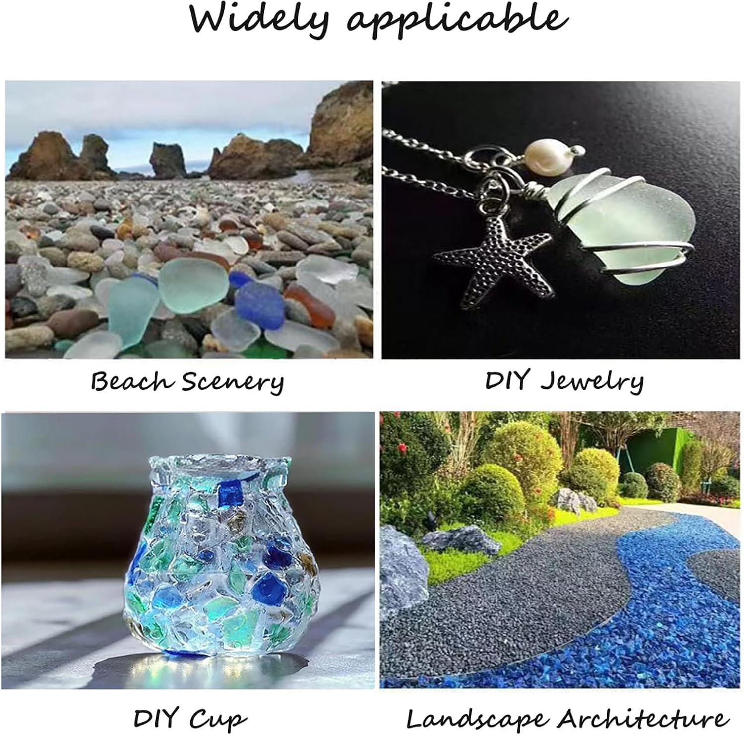 Sea Glass Pieces for Handicrafts and Home Decor