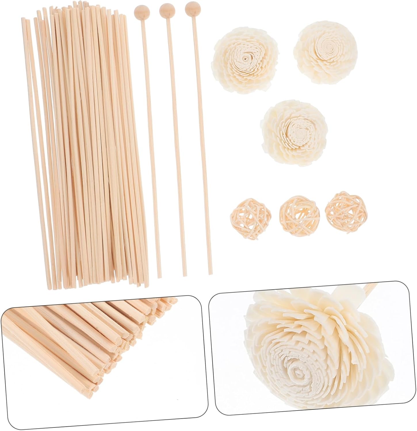 HEALLILY Aroma Diffuser Sticks Set Natural Scent